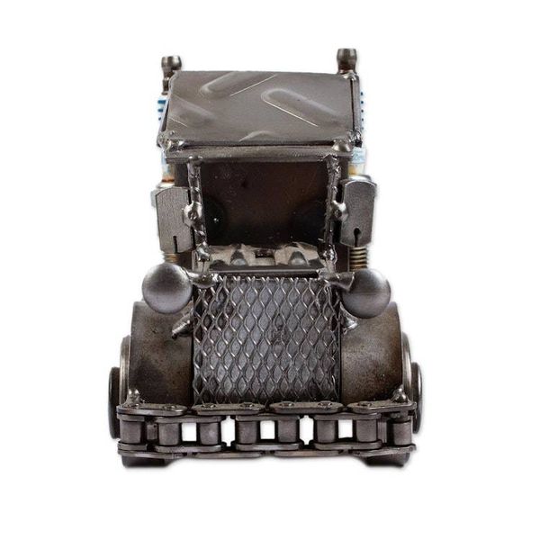 Alternate image for Recycled Auto Parts Tractor Trailer Sculpture Rustic Semi