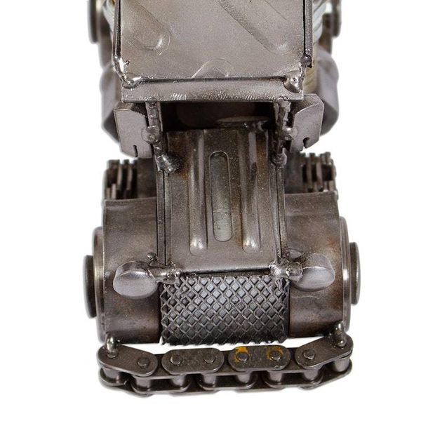 Alternate image for Recycled Auto Parts Tractor Trailer Sculpture Rustic Semi