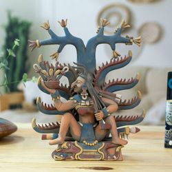 Image for Aztec Fertility Goddess Ceramic Replica Sculpture Mayahuel Fertility Goddess