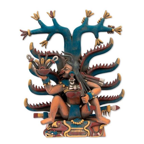 Alternate image for Aztec Fertility Goddess Ceramic Replica Sculpture Mayahuel Fertility Goddess