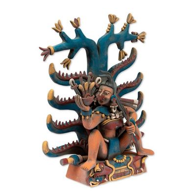 Alternate image for Aztec Fertility Goddess Ceramic Replica Sculpture Mayahuel Fertility Goddess