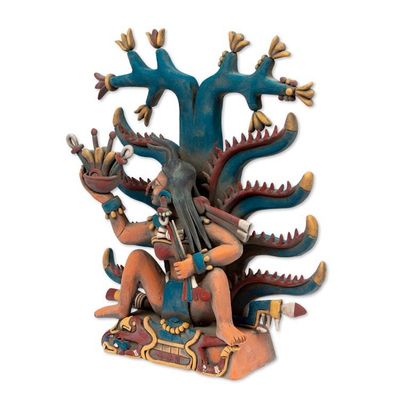 Alternate image for Aztec Fertility Goddess Ceramic Replica Sculpture Mayahuel Fertility Goddess
