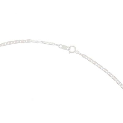 Alternate image for Leafy Painted Red and Black Ceramic Heart Pendant Necklace Heart of Gardens