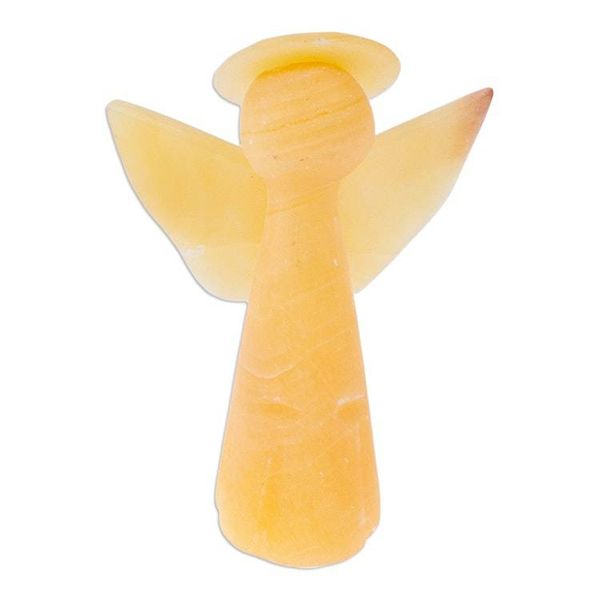 Alternate image for Handcrafted Onyx Angel Statuette from Mexico Warm Heaven