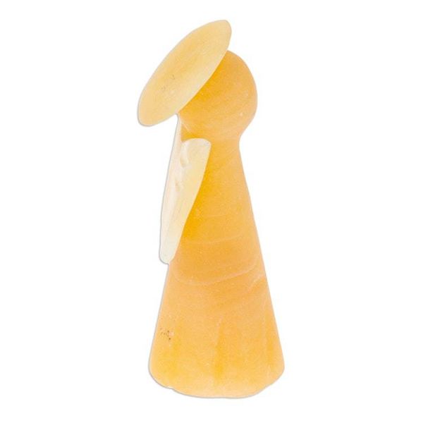 Alternate image for Handcrafted Onyx Angel Statuette from Mexico Warm Heaven