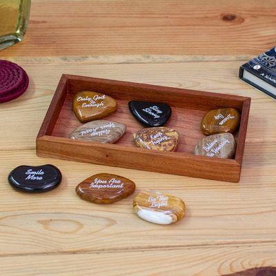 Alternate image for Positive Affirmation Onyx and Marble 9-Piece Home Accent Everlasting Wishes