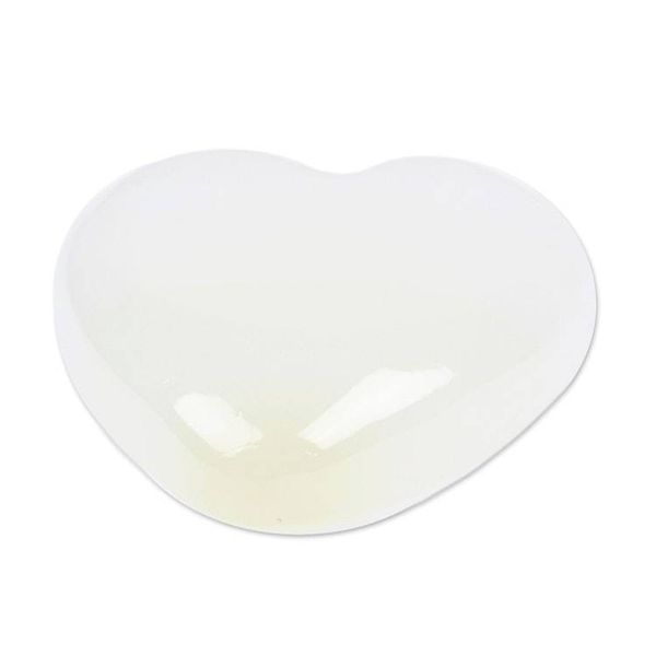 Alternate image for Heart-Shaped White Onyx Home Accent Hand-Carved in Mexico Take my Heart