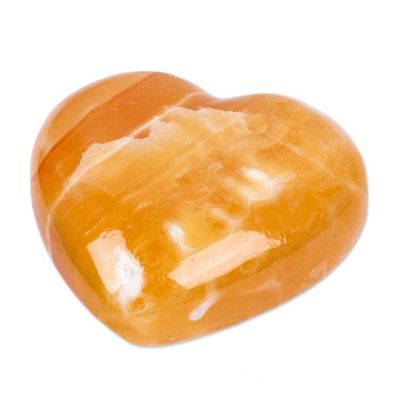 Alternate image for Hand-Carved Brown Onyx Home Accent with Heart Design You Own my Heart