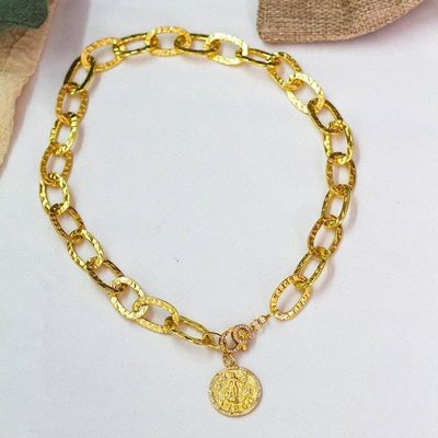 Alternate image for Cubic Zirconia Virgo Pendant Necklace with 24k Gold Plating Virgo Born