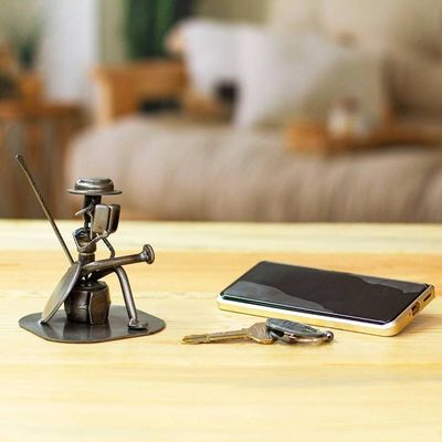 Alternate image for Eco Friendly Spark Plug Don Quixote Sculpture from Mexico Quixote Reads Cervantes