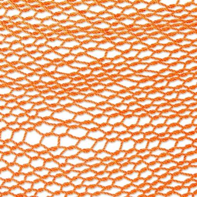 Alternate image for Orange Tasseled  Cotton Hammock Single From Mexico Veranda in Orange