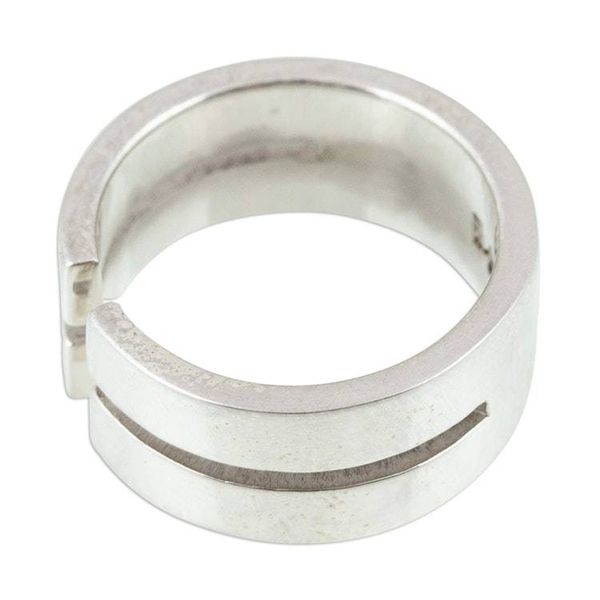 Alternate image for Minimalist Modern Taxco Silver Wrap Ring from Mexico Minimalist Splendor