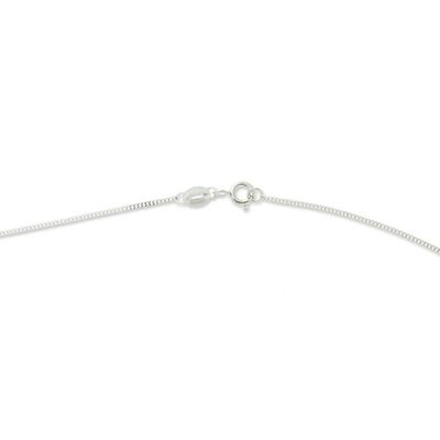 Alternate image for Resin-Coated Natural Flower Hummingbird Pendant Necklace Orange Hummingbird