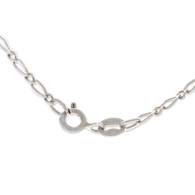 Alternate image for Mermaid-Themed Recon Turquoise and Garnet Pendant Necklace Mermaid Passion