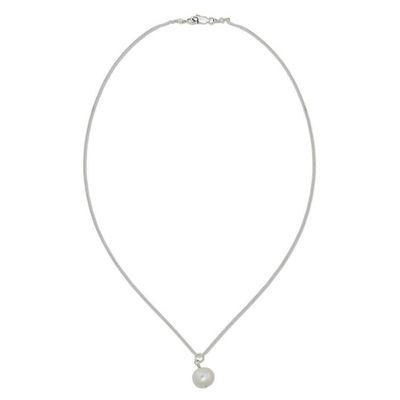 Alternate image for White Pearl Necklace Radiant Purity