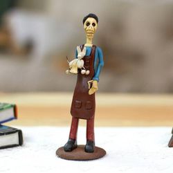 Image for Veterinarian Ceramic Skeleton Sculpture Veterinarian Catrin