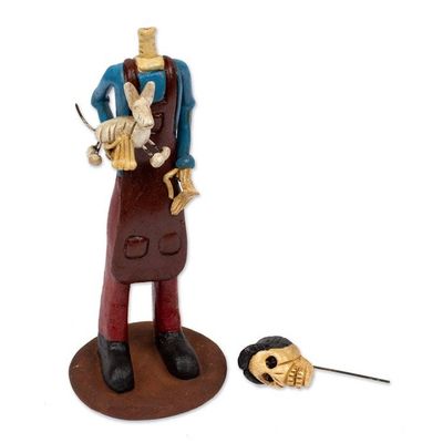 Alternate image for Veterinarian Ceramic Skeleton Sculpture Veterinarian Catrin