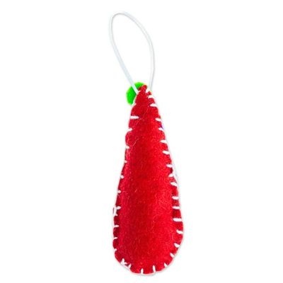 Alternate image for Mexican Santa Claus Ornament Handcrafted from Felt Christmas Drop