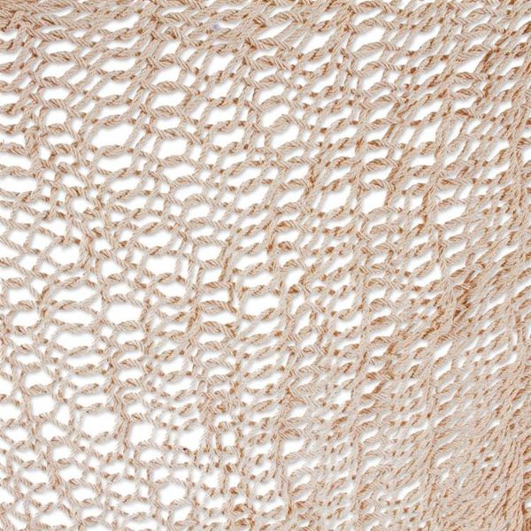 Alternate image for Ivory Tasseled Cotton Rope Mayan Hammock Swing from Mexico Ocean Seat in Ivory