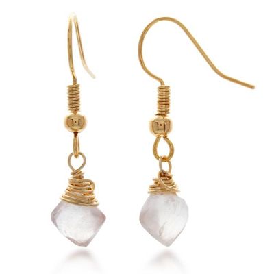 Alternate image for 14k Gold-Plated Rose Quartz Cultured Pearl Agate Jewelry Set Cascading Glamour