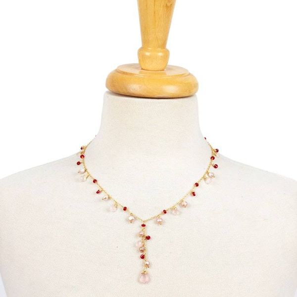 Alternate image for 14k Gold-Plated Rose Quartz Cultured Pearl Agate Jewelry Set Cascading Glamour