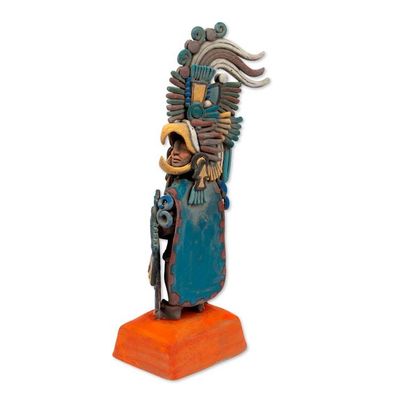 Alternate image for Collectible Museum Replica Ceramic Sculpture Medium Eagle Warrior