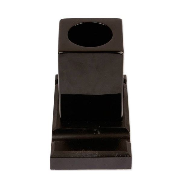 Alternate image for Handcrafted Marble Pencil Phone and Card Holder in Black Essentials in Place