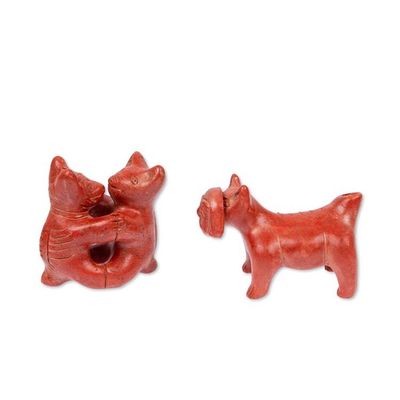 Alternate image for Ceramic figurines Dancing Dogs