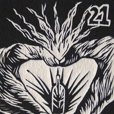 Alternate image for Original Aquatint Etching Ltd Edition Mexico Fine Art The Heart Tequila Lotto