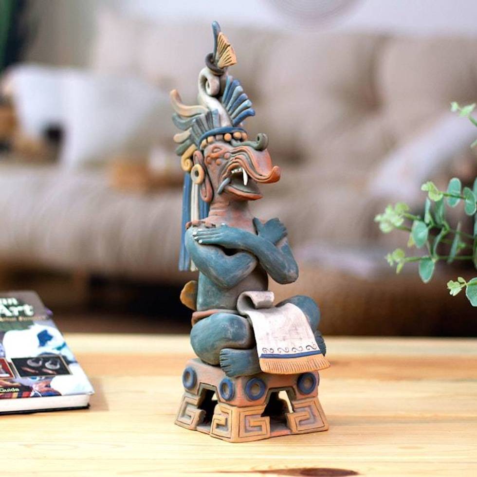 Maya Lord of Rain Ceramic Replica Sculpture 'Lord Chaac'