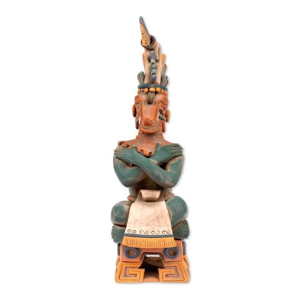 Alternate image for Maya Lord of Rain Ceramic Replica Sculpture Lord Chaac