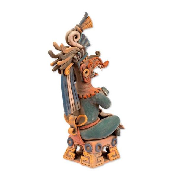 Alternate image for Maya Lord of Rain Ceramic Replica Sculpture Lord Chaac