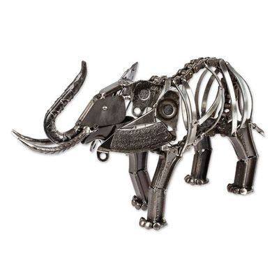 Alternate image for Rustic Recycled Auto Parts Elephant Sculpture Mighty Rustic Elephant