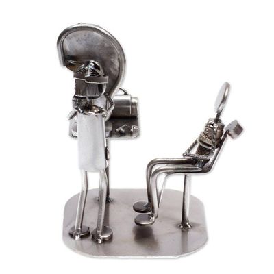 Alternate image for Upcycled Metal Auto Part Doctor Sculpture from Mexico Doctors Office