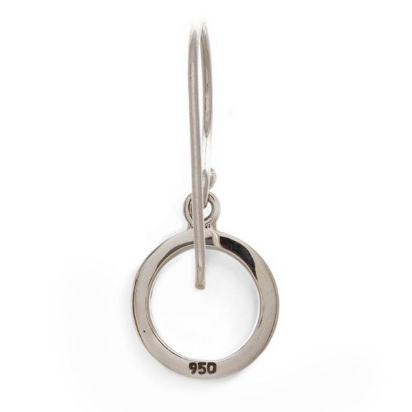 Alternate image for Minimalist High-Polished Silver Dangle Earrings from Mexico Crowns of Tomorrow