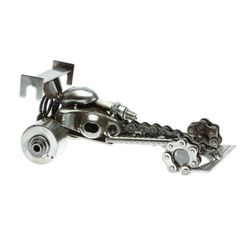 Image for Recycled Metal Auto Part Formula One Car Sculpture Formula One Rush