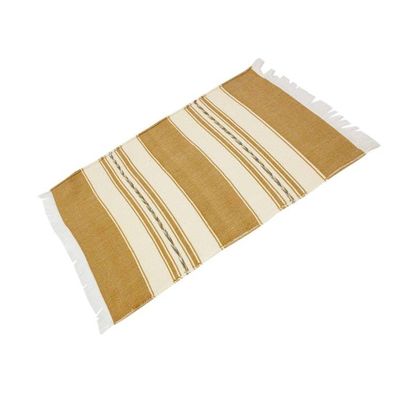 Alternate image for Four Hand Woven Brown and Beige Cotton Zapotec Placemats Oaxaca Earth