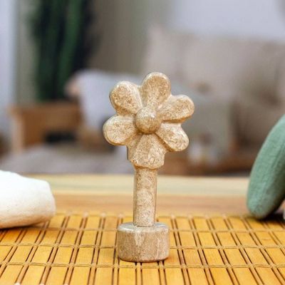 Primary image for Spring-Themed Floral Handmade Earthy-Toned Marble Sculpture Ode to Spring