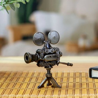 Primary image for Movie Projector Figurine Handmade from Recycled Auto Parts Perfect Projection