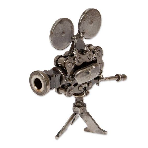 Alternate image for Movie Projector Figurine Handmade from Recycled Auto Parts Perfect Projection