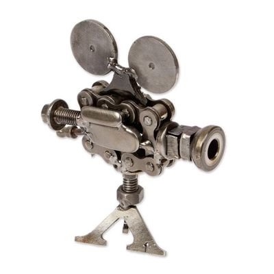 Alternate image for Movie Projector Figurine Handmade from Recycled Auto Parts Perfect Projection