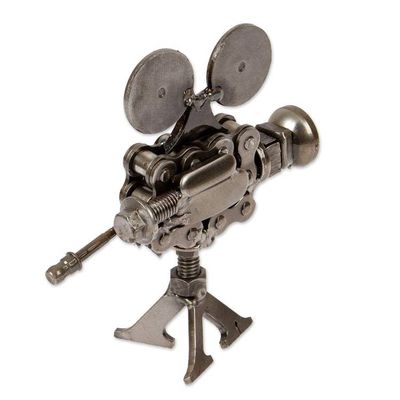 Alternate image for Movie Projector Figurine Handmade from Recycled Auto Parts Perfect Projection