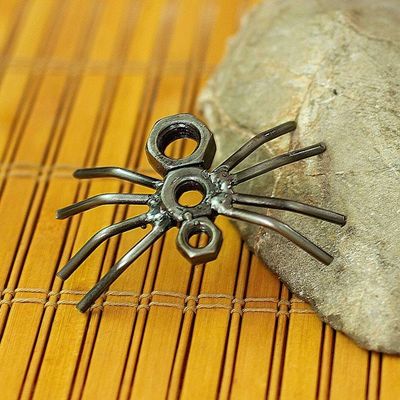 Primary image for Eco-Friendly Recycled Metal Figurine with Spider Motif Curious Spider