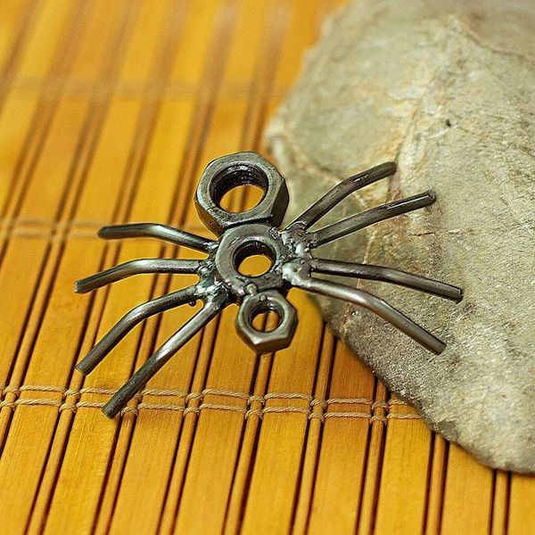 Alternate image for Eco-Friendly Recycled Metal Figurine with Spider Motif Curious Spider