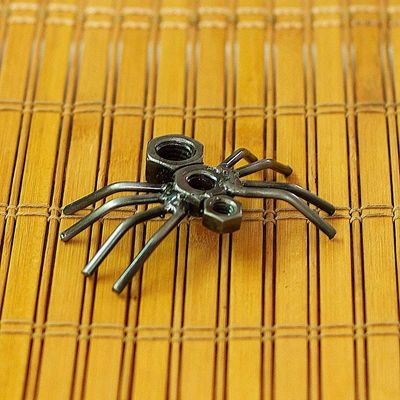 Alternate image for Eco-Friendly Recycled Metal Figurine with Spider Motif Curious Spider