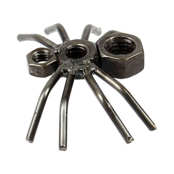 Alternate image for Eco-Friendly Recycled Metal Figurine with Spider Motif Curious Spider