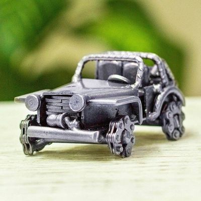 Primary image for Small Rustic Jeep Sculpture Mini Rustic Jeep