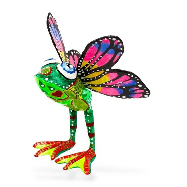 Alternate image for Hand Crafted Papier Mache Frog Alebrije Frog of Abundance
