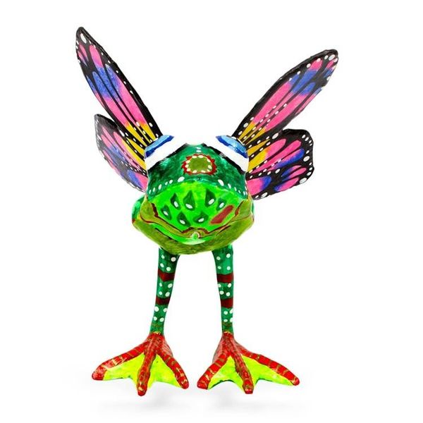 Alternate image for Hand Crafted Papier Mache Frog Alebrije Frog of Abundance