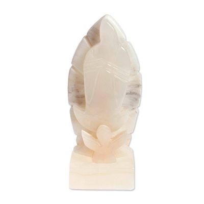 Alternate image for Hand-Carved Our Lady of Guadalupe Natural Onyx Sculpture Virtuous Guadalupe